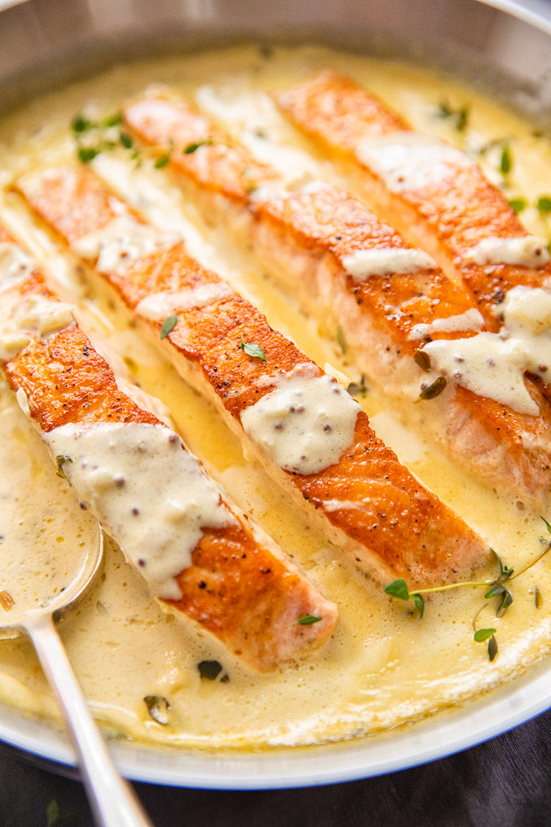 Salmon With Lemon Dill Sauce