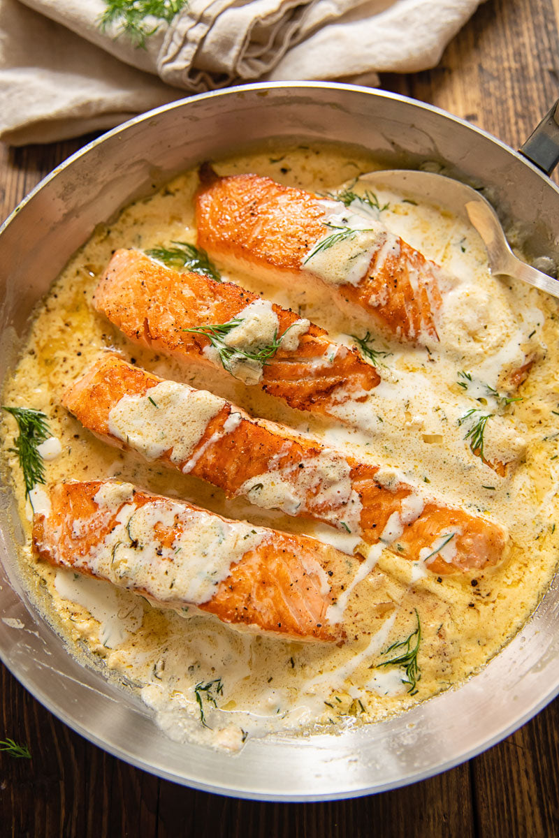 Salmon With Lemon Dill Sauce