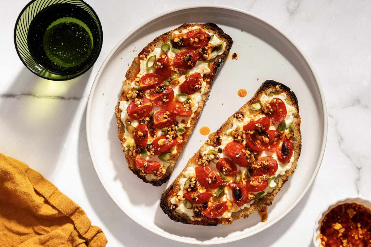 Chili Cottage Cheese Toast