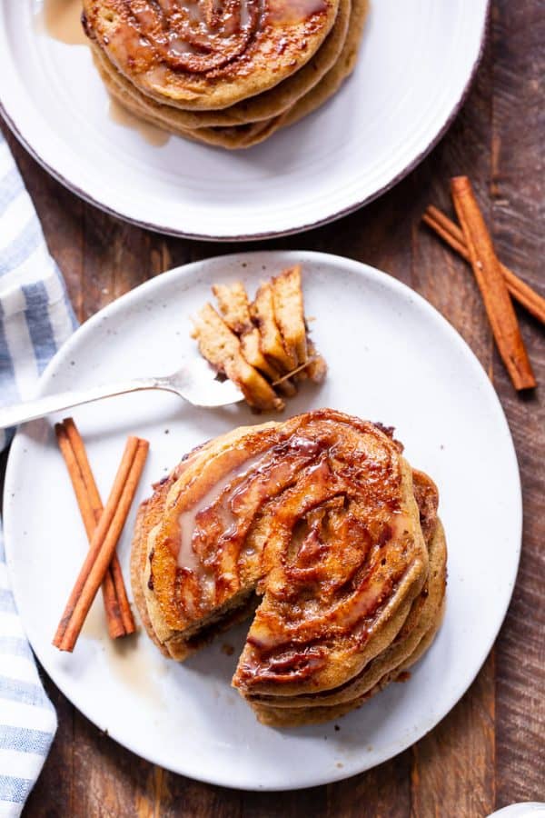 Cinnamon Roll Pancakes
