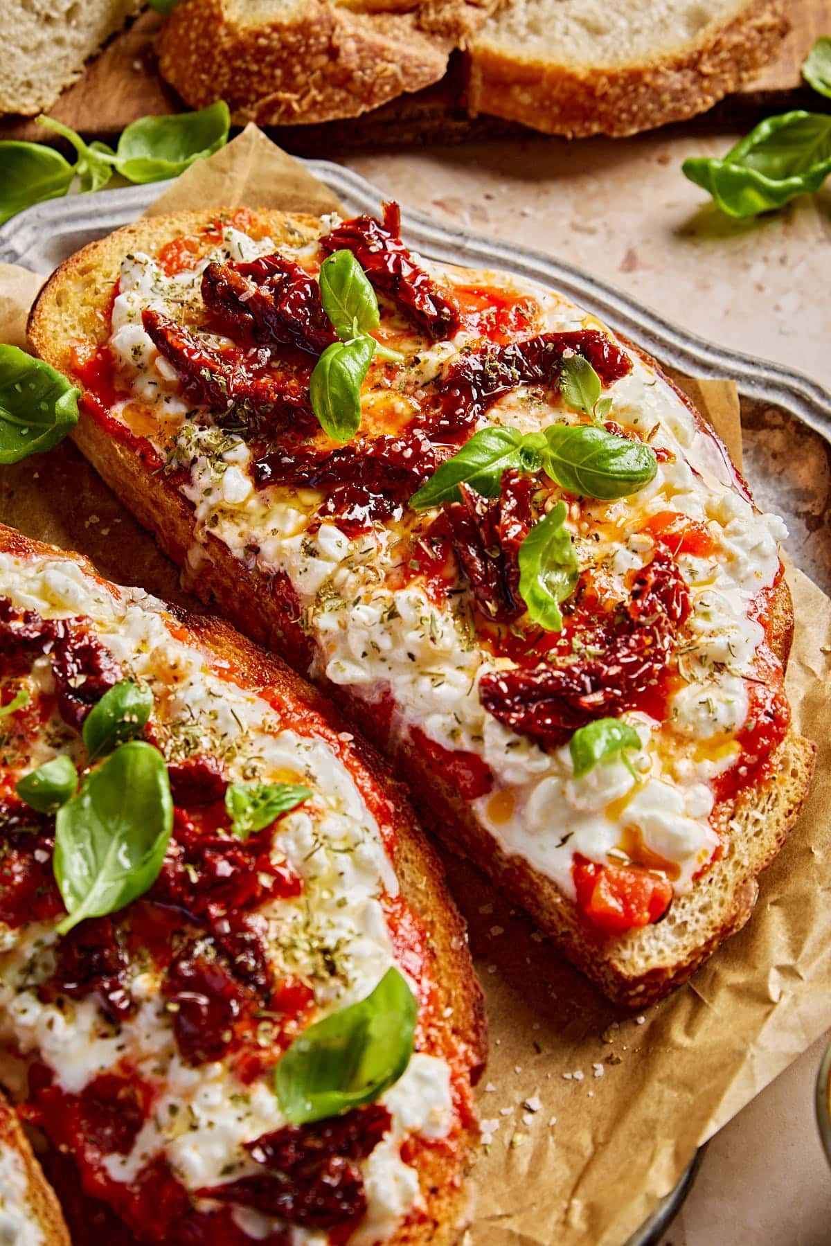 Chili Cottage Cheese Toast